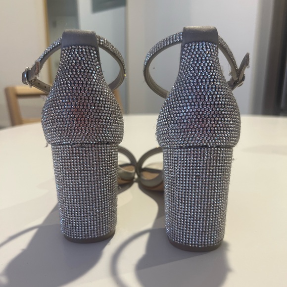 Steve Madden Sparkle Block Heels - Picture 3 of 4